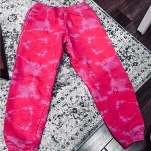 I.AM.GIA ‘Tatiana’ Red and Pink Tie-Dye Joggers